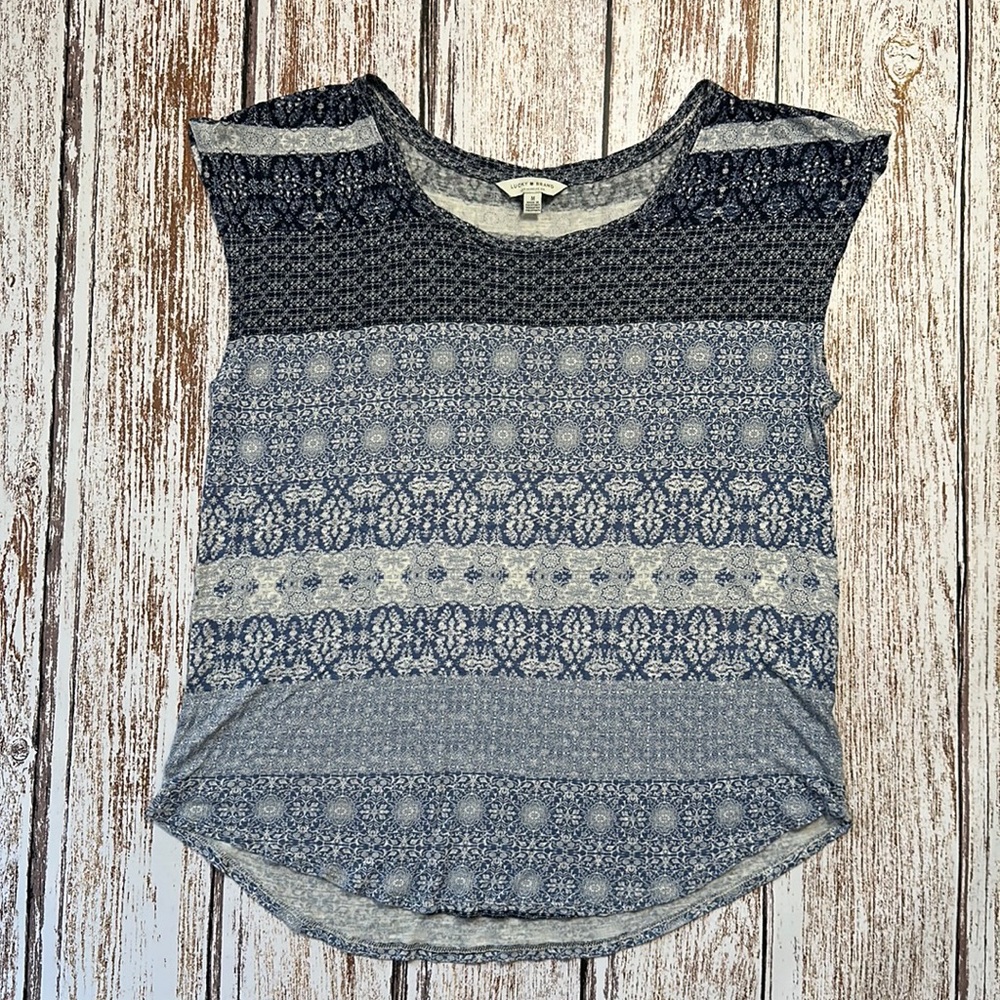 LUCKY BRAND floral boho top